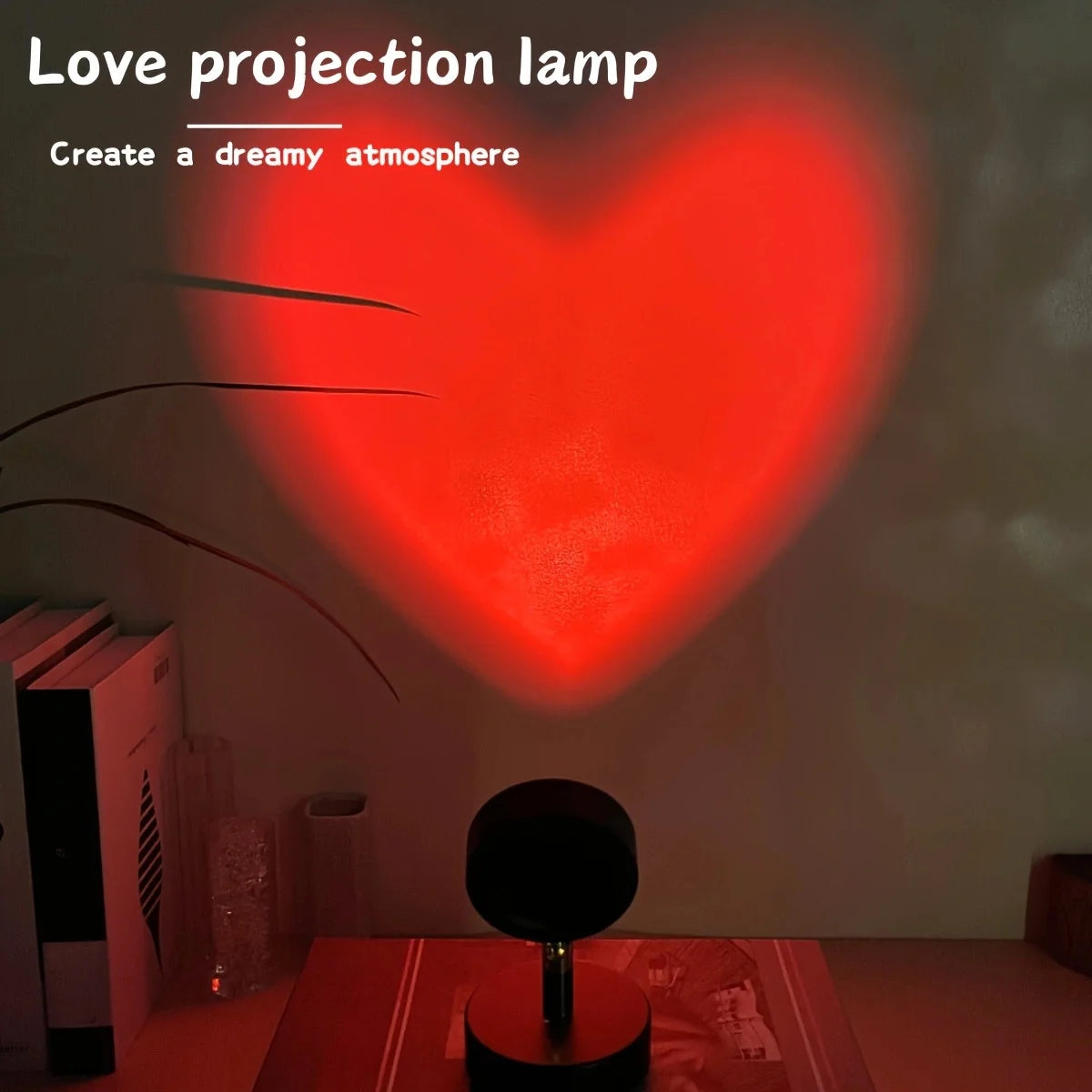 Projektor LED w Kształcie Serca – USB