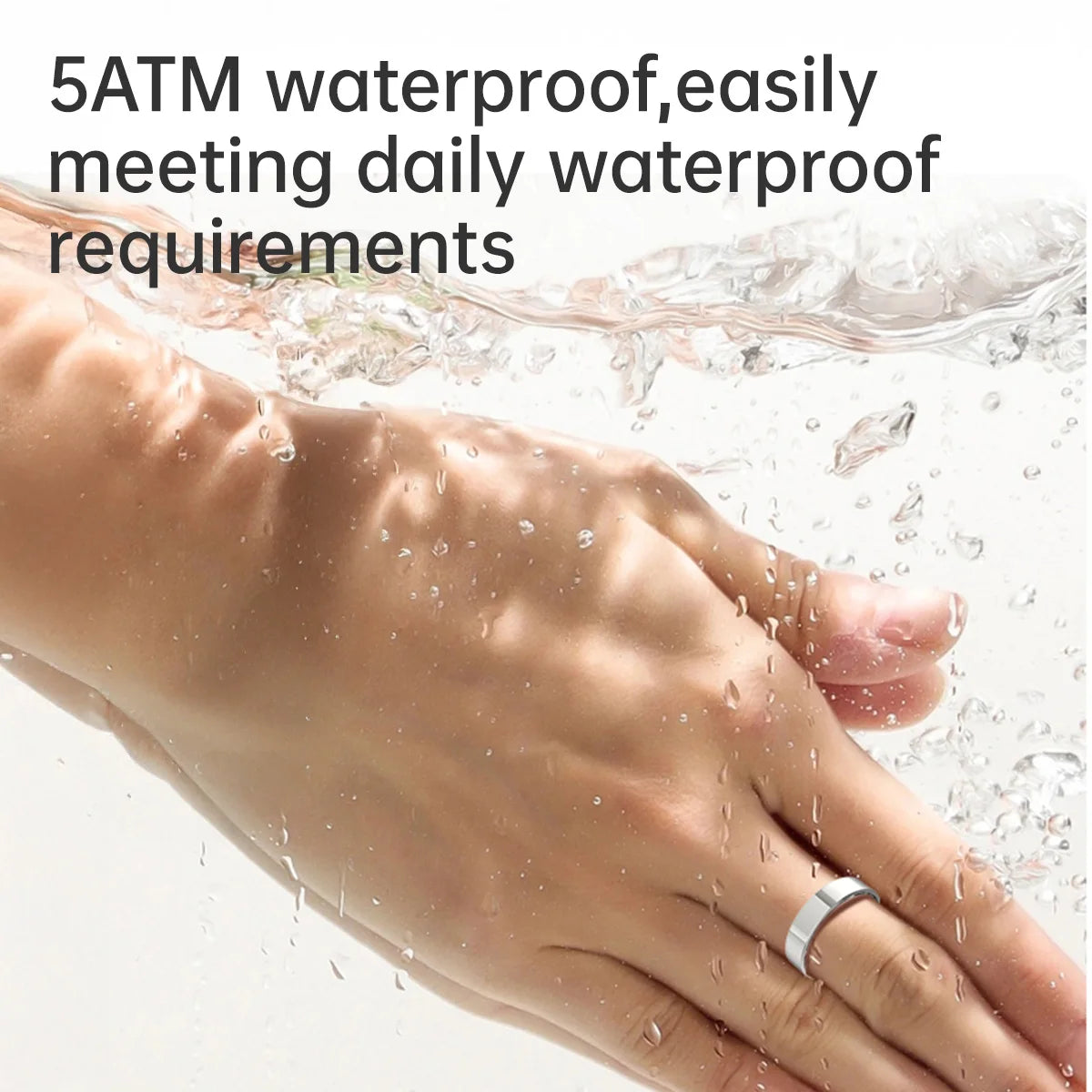 Smart Ring 2025 – pierścień z gestami, Bluetooth, monitor serca i wodoodporny 5ATM