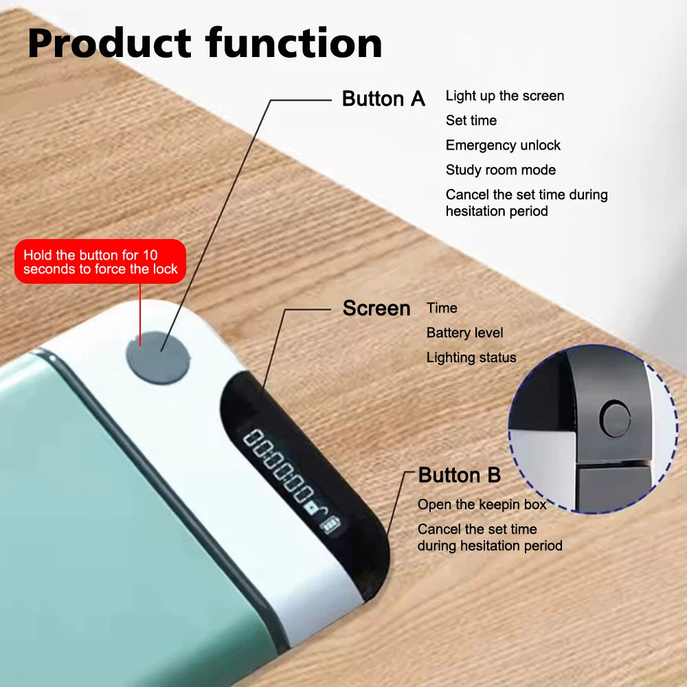 Box dyscypliny z timerem – blokada smartfona