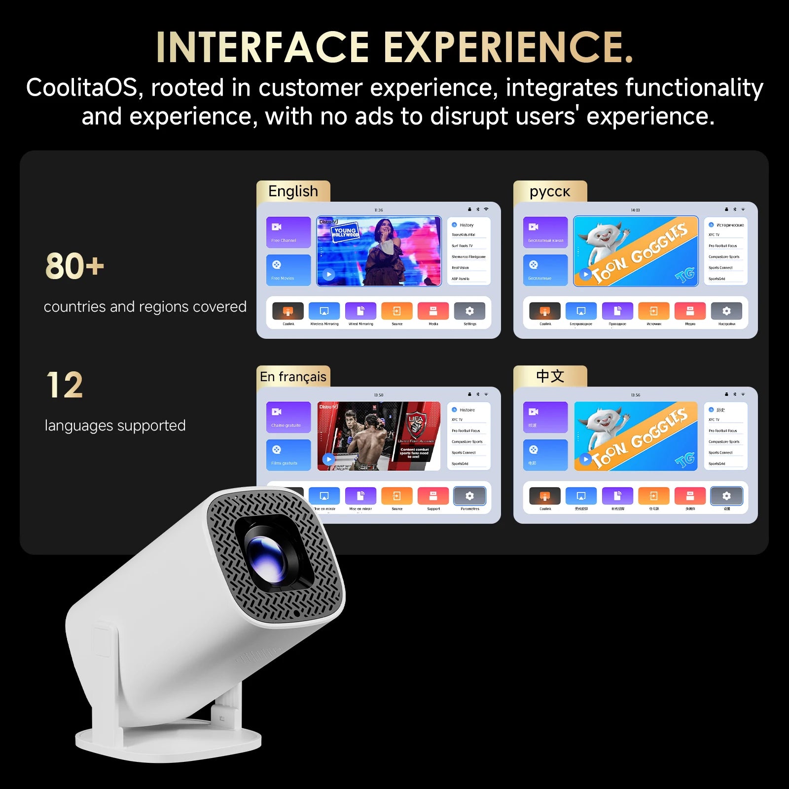 Przenośny mini projektor