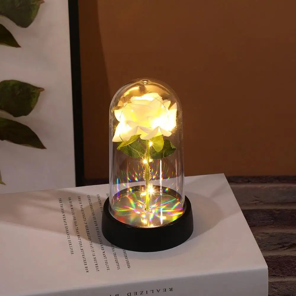 Wieczna Świetlista Róża – Dekoracja i Prezent dla Kobiet