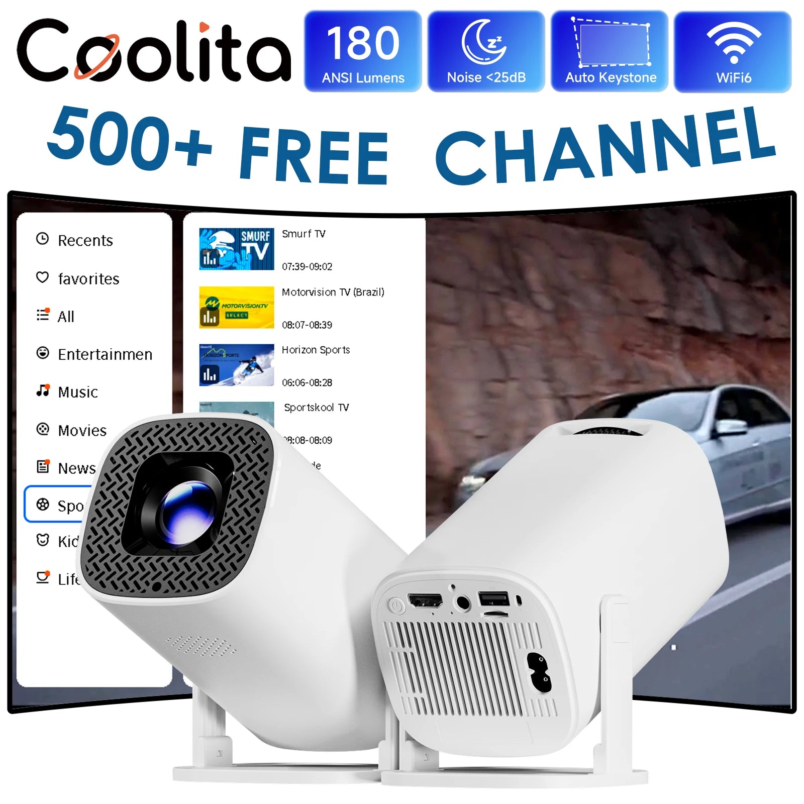 Przenośny mini projektor